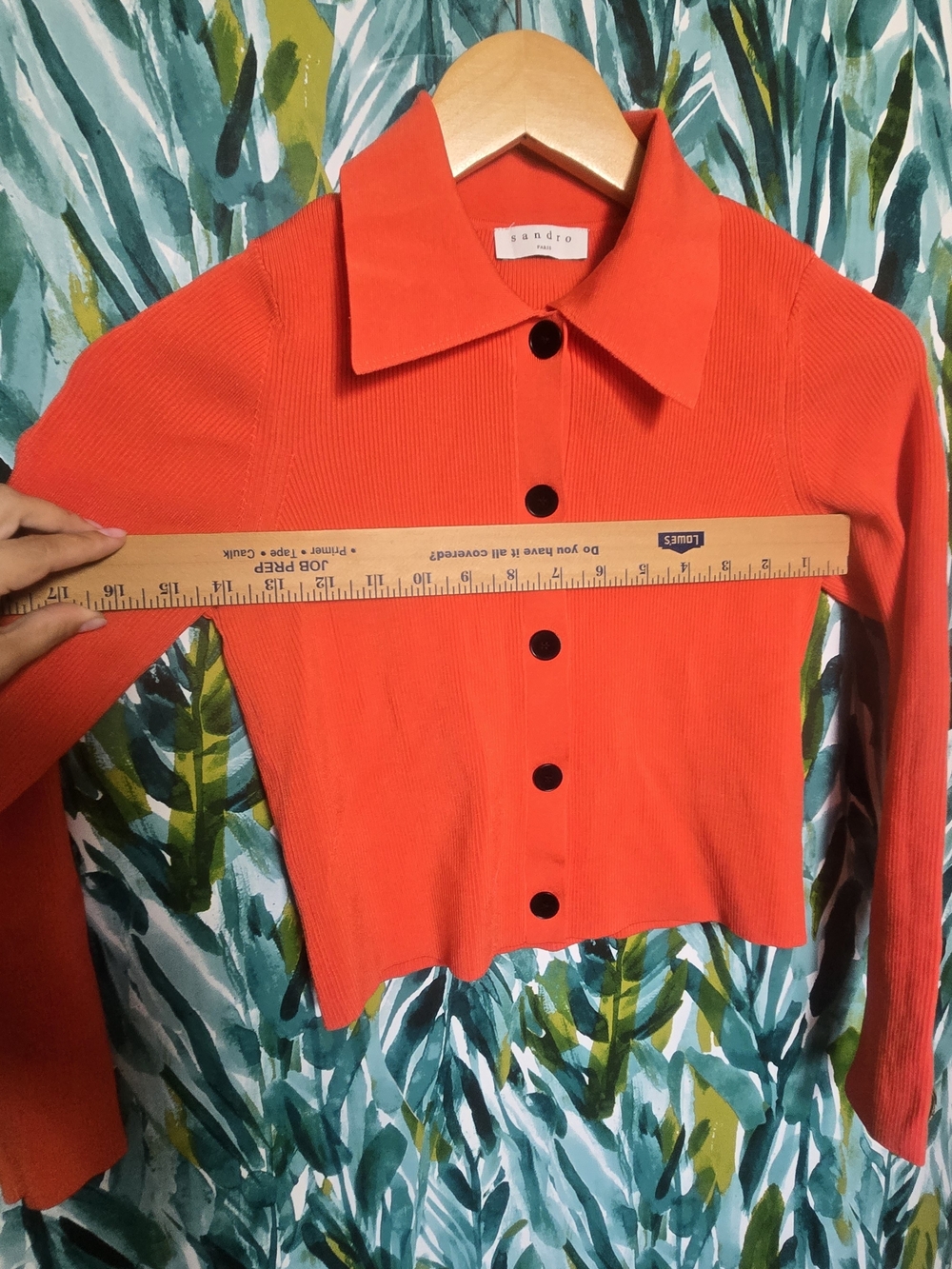NWT Sandro Francoise Cropped Rib Knit Cardigan - Picture 9 of 13
